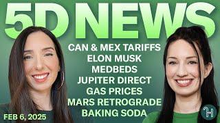  5D NEWS Feb 6 • Canada & Mexico Tariffs, Elon Musk, Medbeds & more