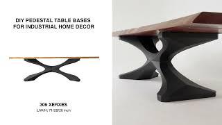 DIY Pedestal Table Bases for Industrial Home Decor | Metal Table Bases by Flowyline Design