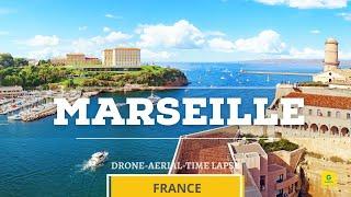 Marseille, France | Amazing Drone, Aerial View and Time Lapse Video 4K |