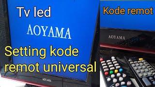 Kode remot tv AOYAMA