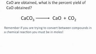 Theoretical, Actual and Percent Yield Problems - Chemistry Tutorial