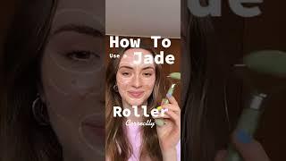 5 useful steps to use Your Jade Roller - Roll with me to depuff & tone your face ⭐️ #shorts