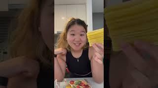 Korean Spicy Chewy Noodles (Vegan Jjeolmyun) #Shorts #youtubeshorts