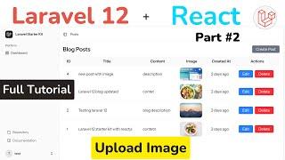 Laravel 12 & ReactJS: Upload and Display Image  [HINDI]