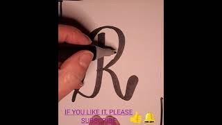 Draw letter R @zitastaart #draw #letter #alphabet #R
