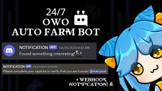 OwO Auto Farm BOT / Grinding + Captcha Detected with notification