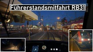 Mit der RB31 in die Dunkelheit | Führerstandsmitfahrt Nürnberg Hbf - Simmelsdorf-Hüttenbach