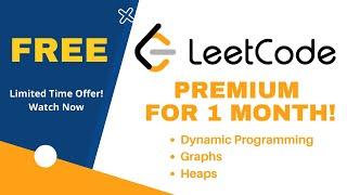 Leetcode Premium Free for One Month! Limited Time Offer | Grab Now!  Dynamic Programming Graphs Heap