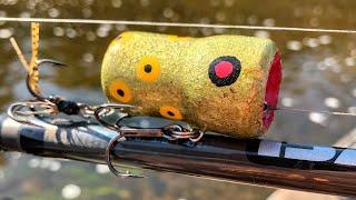 Fishing A Fan Made Cork Popper Frog!