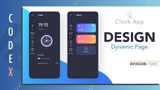 Flutter Design Tutorial || Clock App (Episode-2)