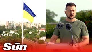 Zelenskyy vows to fly Ukrainian flag in occupied territories and free them of Russia rule