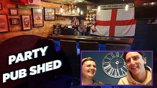 Family DIY Pub Shed | Party Log Cabin Bar | Dunster House TV