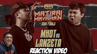 MHOT vs LANZETA / Reaction Video - Tito Shernan (NAPAKALAKAS NA LABAN TO!!)