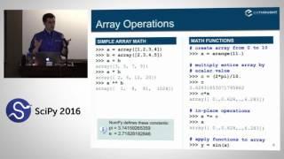 NumPy Beginner | SciPy 2016 Tutorial | Alexandre Chabot LeClerc