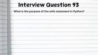 100+ Python Interview Questions & Answers | Freshers & Experienced Candidates | Crack Interviews