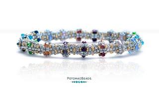 Gleam Bangle - DIY Stackable Bracelet Tutorial by PotomacBeads