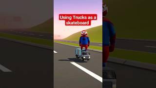 Tiny tiny truck in Gang Beasts #gangbeasts #spiderman #shorts