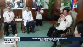 Duterte provides assistance to PGH patients