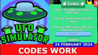 *CODES*UFO Simulator ROBLOX | FEBRUARY 24, 2024