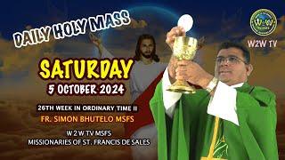 SATURDAY HOLY MASS | 5 OCTOBER 2024 | ST. FASUSTINA | 26TH WEEK II by Fr Simon MSFS #holymass