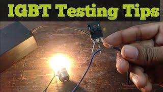 How to test IGBT without multimeter?