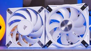 Corsair AF120 Elite Fans vs QL120 Fans - Yes, it's illogical but watch it anyway