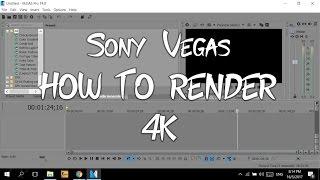 Sony Vegas Pro 14 | Render in 4K