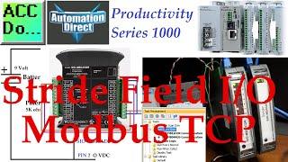 Productivity 1000 PLC to Stride Modbus TCP Remote IO