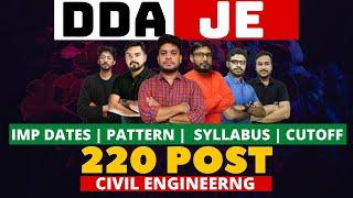 DDA JE (Delhi Developement Authority) | Exam pattern | syllabus | Cutoff | Civil Engineering 
