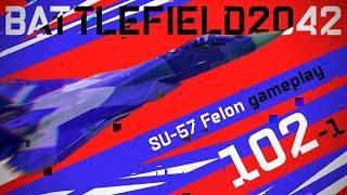 Aggressive gameplay on Jet Su-57 Felon | 102-1 gameplay | BATTLEFIELD 2042