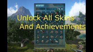 ARK: Survival Evolved Unlock All Achievements And Skins!!!!!