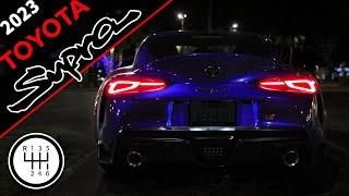 What's the New 2023 Toyota Supra 3.0 Manual like to drive at night?