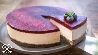 No-Bake Blueberry Cheesecake | Gluten-Free Vegan Desserts