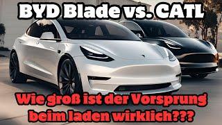  LFP Showdown: BYD Blade vs. CATL; um wieviel schneller lädt er wirklich? Tesla Model Y SR MiG/MiC