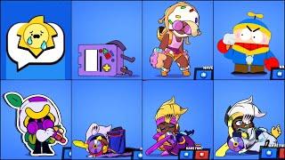 ALL "STARR TOON STUDIOS 2.0" SKINS LOSING ANIMATIONS! Brawl stars