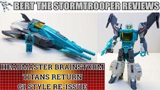 Transformers Headmaster BRAINSTORM G1 Retro Reissue Review! Bert The Stormtrooper Reviews!