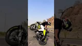 MotoVlogger Jannu Stuntz shorts video #shorts #motovlog #stunt #wheelie #trending