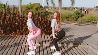 Lola Poggio y Valen Goldzen bailando coreo