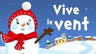 Jingle Bells in French (Vive le Vent) - Christmas song for kids with lyrics !