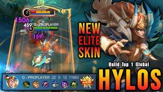 22 Kills No Death!! Bloodhoof Marauder Hylos New ELITE Skin!! - Build Top 1 Global Hylos ~ MLBB