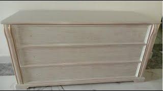 how to wood Chaster Table Glod Chalk finish polish// chester table design