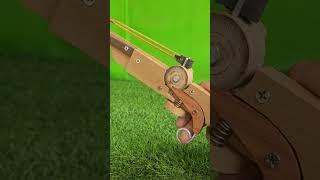 Handcraft a new mechanism wooden slingshot #woodscraft #woodworking #wood #woodart #diy #craft