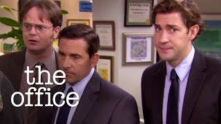 Michael Scott Falls into a Koi Pond - The Office US