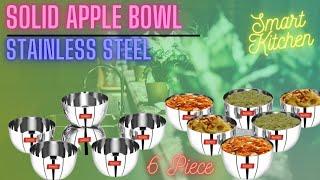 Sumeet Stainless Steel Solid Apple Bowl-220ml, 6 Piece With Link | Amazon Kitchen Products | #shorts