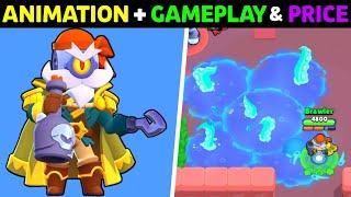 BRAWL STARS BUCCANEER BARLEY GAMEPLAY, ANIMATION, COST, PIN & PLAYER ICON