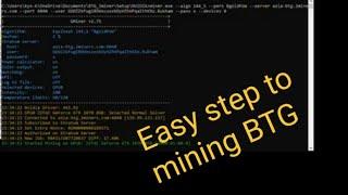 GPU mining BTG on 2Miners | Easy step to mining GPU Nvidia