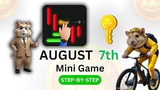 7th AUGUST - Hamster Kombat Mini Game SOLUTION - Move Market Candles And Get Keys