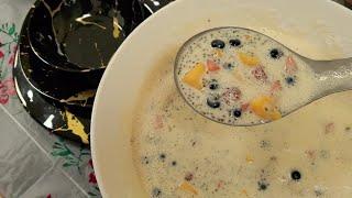 رمضان سلطة فواكه ببذور الشيا الصحية Fruit salad with healthy chia seeds