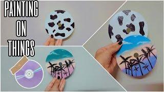 CD painting | Painting on things | Think Art! ||