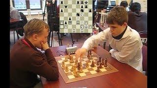 FAILED KNIGHT SACRIFICE!!! MAGNUS CARLSEN LOSES TO RUSLAN PONOMARIOV - WORLD BLITZ CHESS 2009